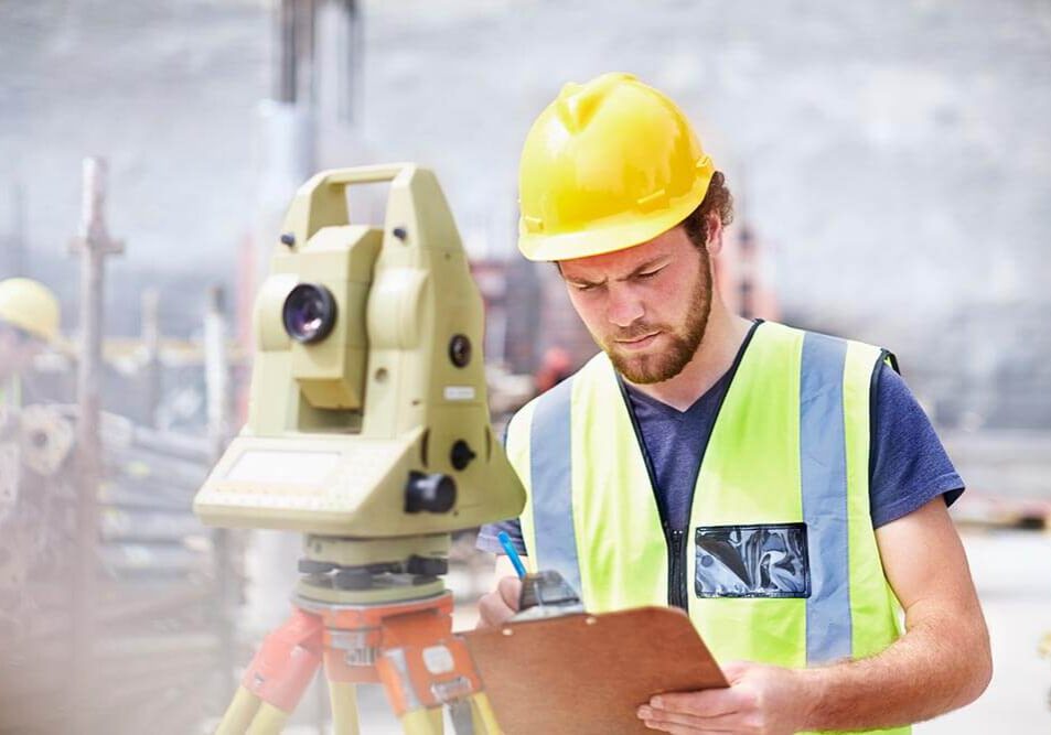 a man doing gis survey on-site