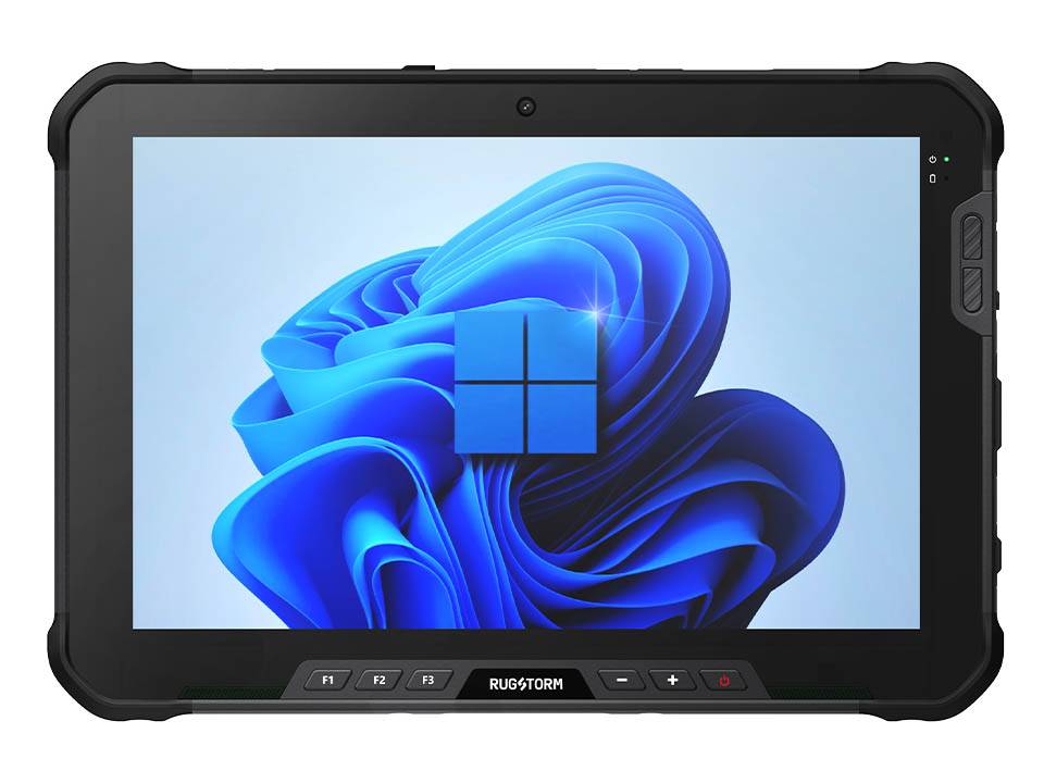 front view of 10 inch rugged windows tablet